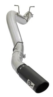 afe atlas 5in dpf-back aluminized steel exhaust system gm diesel trucks 2017 v8 6.6l (td) l5p 49-04085-b - image