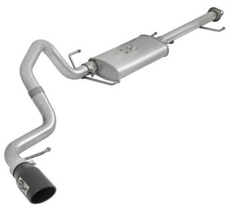 afe scorpion 2-1/2in aluminized steel cat-back exhaust w/ black tips 07-17 toyota fj cruiser v6 4.0l 49-06039-b - image