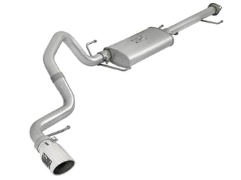 afe scorpion 2-1/2in alum steel cat-back exhaust w/ polished tips 07-17 toyota fj cruiser v6 4.0l 49-06039-p - image