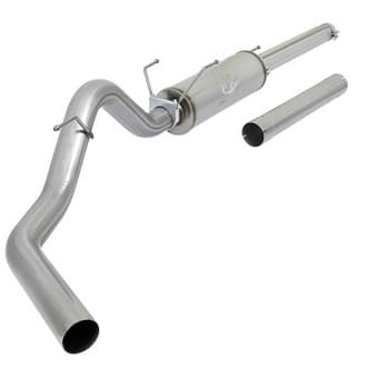 afe large bore hd exhausts cat-back ss-409 exh cb dodge diesel trucks 03-04 l6-5.9l (td) 49-12005 - image