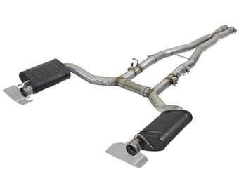 afe power mach force-xp 15-22 dodge challenger hellcat v8-6.2l 304 ss cat-back exhaust system 49-32053 - image