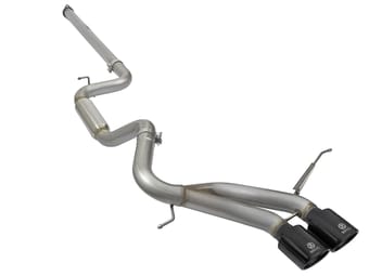 afe takeda 3in ss exhaust cat-back 13-16 ford focus st 2.0l black tips 49-33083-b - image