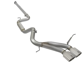 afe power takeda 3in 304 ss cat-back exhaust w/ polished tips 13-18 ford focus st l4-2.0l (t) 49-33083-p - image