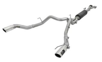 afe machforce-xp 3in to 3-1/2in 304 ss cat-back exhaust w/polished tips 17-18 ford f-150 raptor 3.5l 49-33094-p - image