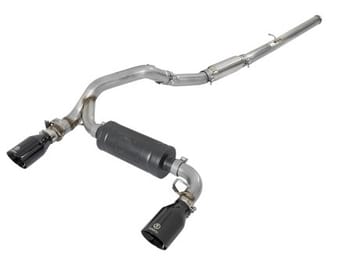 afe takeda 3in 304 ss cat-back exhaust system w/ black tips 16-18 ford focus rs i4-2.3l (t) 49-33103-b - image