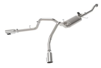 afe gemini xv 3in 304 ss cat-back exhaust 15-20 ford f-150 v6 2.7l/3.5 w/ polished tips 49-33123-p - image