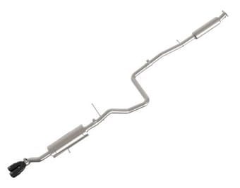 afe takeda series 2 1/2in 304 ss cat-back 14-19 ford fiesta l4-1.6l w/black tip 49-33134-b - image