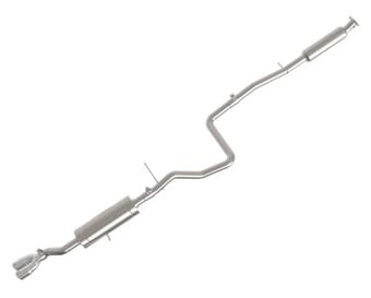 afe takeda series 2 1/2in 304 ss cat-back 14-19 ford fiesta l4-1.6l w/polished tip 49-33134-p - image