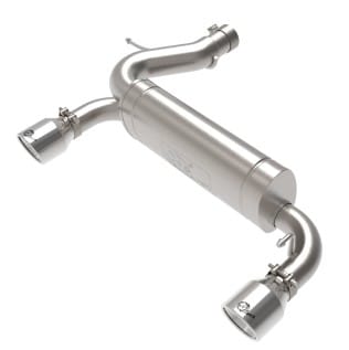 afe vulcan 3in 304 ss axle-back exhaust 2021 ford bronco l4-2.3l (t)/v6-2.7l (tt) w/ polished tips 49-33137-p - image