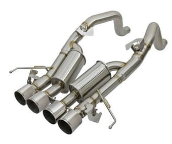 afe machforce xp 3in-2 1/2in axle back 304ss exhaust w/ polished tips 14-17 chevy corvette v8-6.2l 49-34056-p - image