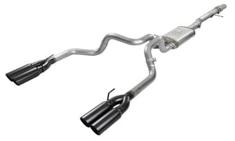 afe vulcan series 4-3in 304ss exhaust cat-back w/ blk tips 2019 gm silverado/sierra 1500 v8-6.2l 49-34102-b - image