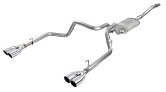 afe vulcan series 3in-2-1/2in 304 ss cat-back 2019 gm silverado 1500 v8-5.3l w/ polished tips 49-34104-p - image