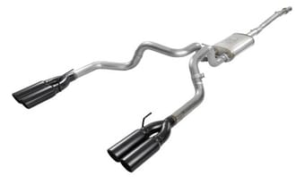 afe vulcan series 3in 304 ss exhaust cat-back w/ black tips 2019 gm silverado/sierra 1500 v8-5.3l 49-34105-b - image