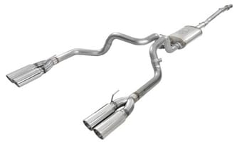 afe vulcan series 3in 304ss exhaust cat-back exh w/ pol tips 2019 gm silverado / sierra 1500 v8-5.3l 49-34105-p - image