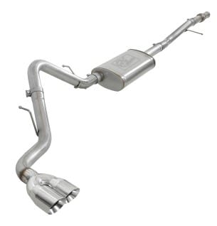 afe vulcan series 3in 304ss exhaust cat-back w/pol tip 2019 gm silverado/sierra 1500 v6-4.3l/v8-5.3l 49-34106-p - image