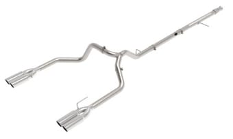 afe vulcan series 3in 304ss dpf-back 20-21 gm trucks l6-3.0l (td) lm2 - dual polished tip 49-34130-p - image