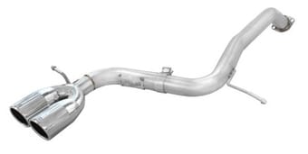 afe takeda exhaust axle-back 08-14 scion xb l4 2.4l 304ss polished dual tips exhaust 49-36018 - image