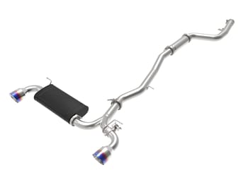 afe power takeda 2020-2022 toyota supra l6-3.0l (t) 3in-2.5in 304 ss cb exhaust blue flame tips 49-36043-l - image