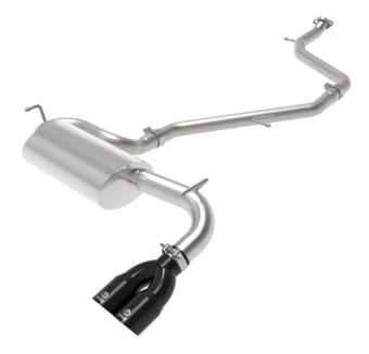afe takeda 18-21 toyota c-hr 2.0l 2.5in 304 stainless steel cat-back exhaust w/ black tip 49-36044-b - image