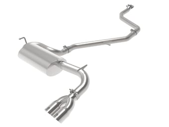 afe power takeda 2in to 2-1 304 ss cat-back exhaust w/ polished tips 11-17 lexus ct200h 1.8l 49-36047-p - image