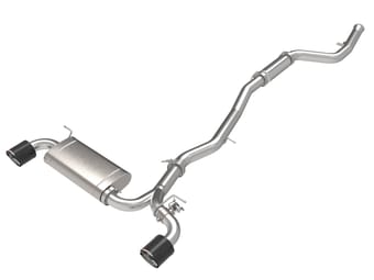 afe power takeda 2021-2022 toyota supra 2.0l (t) 2.5in-3in 304 ss cb exhaust w/ carbon tips 49-36050-c - image