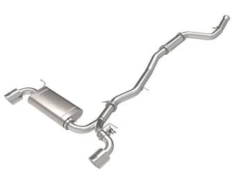 afe power takeda 2021-2022 toyota supra 2.0l (t) 2.5in-3in 304 ss cb exhaust w/ polished tips 49-36050-p - image