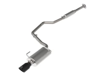 afe power takeda 12-16 subaru impreza 2.0l 2.5in 304ss cb exhaust w/ black tips 49-36052-b - image