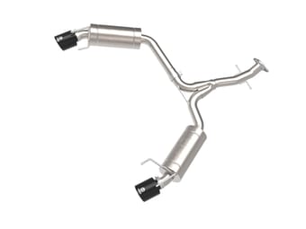 afe power takeda 06-13 lexus is250/is350 ss axle-back exhaust w/ black tips 49-36055-b - image