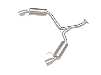 afe power takeda 06-13 lexus is250/is350 ss axle-back exhaust w/ polished tips 49-36055-p - image