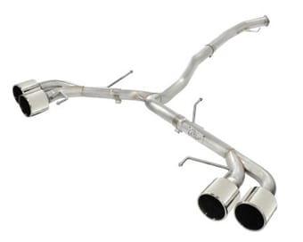 afe takeda 3in ss exhaust cat-back 09-14 nissan gtr v6 3.8l polished tips 49-36108-p - image