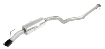 afe takeda exhaust cat-back 304 stainless steel 11-14 nissan juke l4 1.6l (t) black tip 49-36109-b - image
