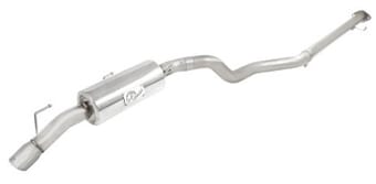 afe takeda exhaust cat-back 304 stainless steel 11-14 nissan juke l4 1.6l (t) polished tip 49-36109-p - image