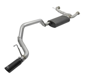 afe machforce xp 3in 304 ss cat-back exhausts w/ black tips 10-17 nissan patrol (y62) v8-5.6l 49-36114-b - image