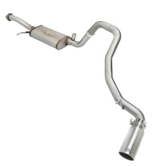 afe mach force-xp 2-1/2in cat-back exhaust system w/ polished tip 01-19 nissan patrol v6 4.8l 49-36115-p - image