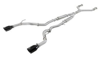 afe takeda 2.5in 304 ss cat-back exhaust system w/ black tips 16-18 infiniti q50 v6-3.0l (tt) 49-36132nm-b - image