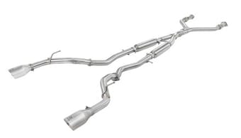 afe takeda 2.5in 304 ss cat-back exhaust system w/ polished tips 16-18 infiniti q50 v6-3.0l (tt) 49-36132nm-p - image