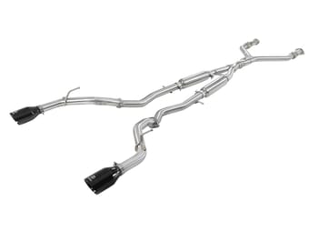 afe power takeda 2.5in 304 ss cb exhaust w/ black tips 17-22 infiniti q60 v6-3.0l (tt) 49-36134nm-b - image