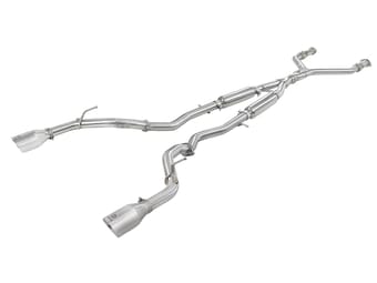 afe power takeda 2.5in 304 ss cb exhaust w/ polished tips 17-22 infiniti q60 v6-3.0l (tt) 49-36134nm-p - image