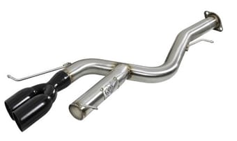 afe machforce xp 08-13 bmw 135i l6-2.0l n54/n55 3in. 304 ss axle-back exhaust w/black tips 49-36302-b - image