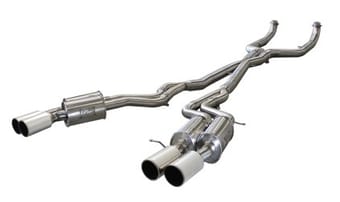 afe machforce xp exhaust 304ss cat-back w/ polished tips 12-13 bmw m5 (f10) v8 4.4l (tt) 49-36317-p - image