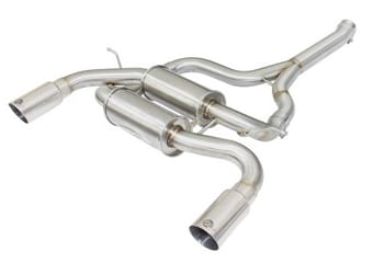 afe machforce xp ss-304 polish tip 2.5in dia axle back exhaust 12-15 bmw 335i (f30) 3.0l (t) 49-36325-p - image