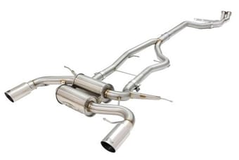 afe machforce xp ss-304 polish tip 3.0in-2.5in dia cat back exhaust 11-13 bmw 335i (e90/e92) 3.0l 49-36328-p - image