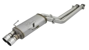 afe machforce xp exhausts 2.5in ss cat-back w/ polished tips 96-99 bmw m3 l6 3.2l 49-36332-p - image