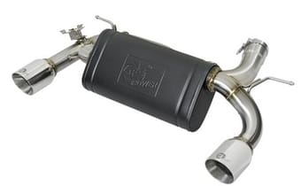 afe machforce xp 16-17 bmw 340i/ix 440i/ix l6-3.0l (t) ss axle-back exhaust w/polished tips 49-36335-p - image