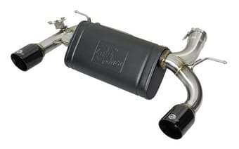 afe machforce xp exhausts axle-back 12-15 bmw 335i 3.0t (ss w/black tips) 49-36336-b - image