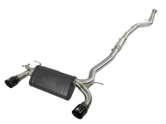 afe mach force-xp 3in 304 ss cat-back exhaust w/ black tips 12-15 bmw 335i (f30) l6 3.0l (t) n55 49-36340-b - image