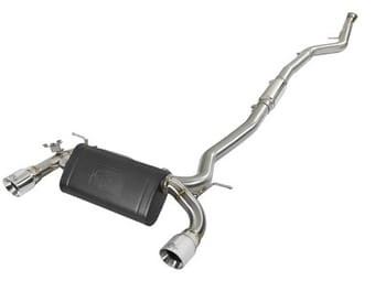 afe mach force-xp 3in 304 ss cat-back exhaust w/polished tips 12-15 bmw 335i (f30) l6 3.0l (t) n55 49-36340-p - image