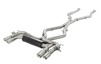 afe mach force-xp 3.5in 304 ss cat-back w/polished tips 15-18 bmw x5 m (f85)/x6 m (f86) v8-4.4l s63 49-36341-p - image