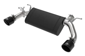 afe machforce xp 3in to 2.5in 304 ss axle-back exhaust w/ black tips 14-16 bmw m235i 49-36348-b - image