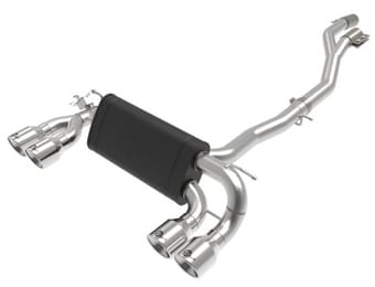 afe machforce xp exhausts cat-back ss 19-21 bmw m2 competition l6-3.0l w/polished tips 49-36350-p - image